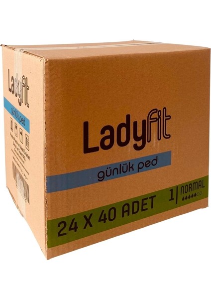Lady Fit Günlük Ped No: 1 Normal 40 Lı x 24 Adet fiyatları