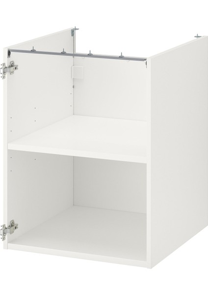 Alt dolap iskeleti, beyaz, 60x60x75 cm, raflı