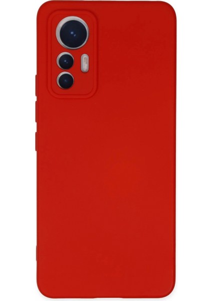 Xiaomi Mi 12 Lite Kılıf Nano içi Kadife Silikon - Kırmızı