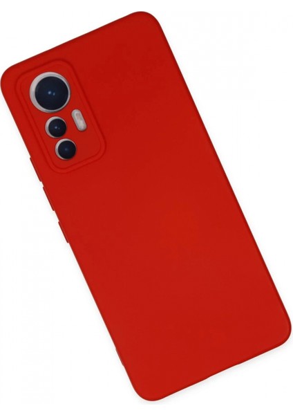 Xiaomi Mi 12 Lite Kılıf Nano içi Kadife Silikon - Kırmızı modelleri
