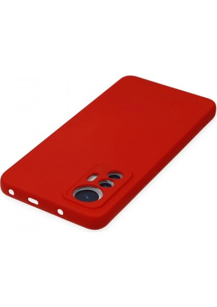 Xiaomi Mi 12 Lite Kılıf Nano içi Kadife Silikon - Kırmızı fırsatları