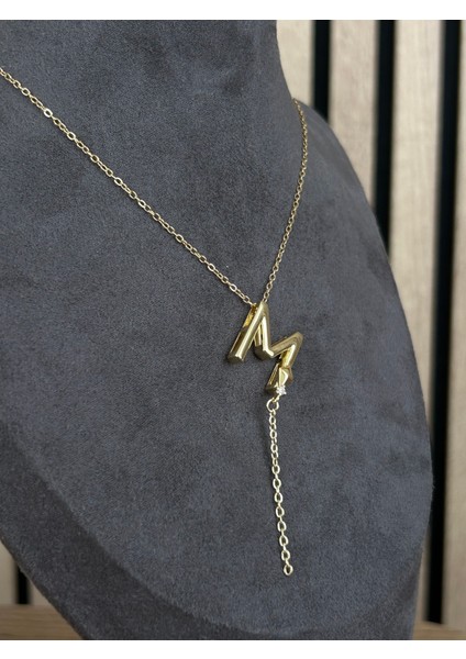 M Harfli Çelik Kolye fiyatları