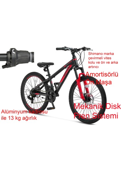 Motion 24 Jant Disk Fren Dağ Bisikleti 2478 (130 / 155 cm Arası Boy) fırsatları