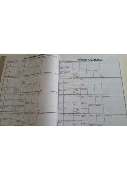 Ameliyat Defteri 200 sayfa modelleri