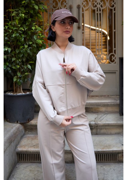 Çimalı Fermuar Detay 2 Iplik Eşofman Takım indirimleri