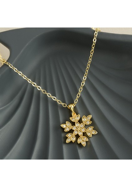 Msa-Shop Kartanesi Zirkon Taşlı Trend Kolye-Sarı fiyatları