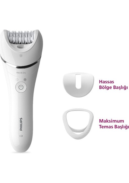 Çok Fonksiyonlu Islak Kuru Kablosuz Epilatör, Yüz, Koltuk Altı, Bikini ve Bacak Için