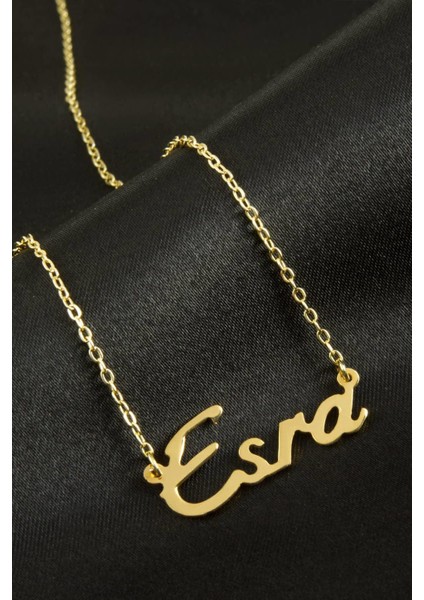 Msa-Shop Esra Isimli Kolye -Sarı
