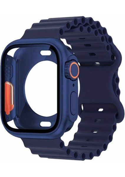 Apple Watch Series 10/11 46MM Için Silikon Bantlı Pc Kılıfı (Yurt Dışından) fiyatları