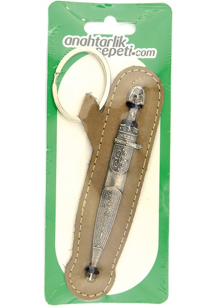 Çerkes Kaması Anahtarlık Gerçek Deri