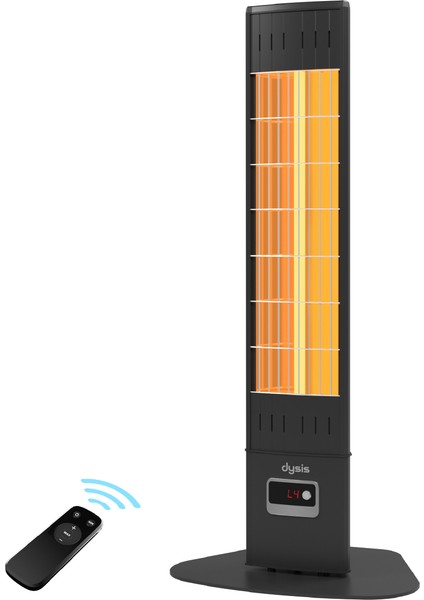 Single x Karbon Serisi IP65 Suya-Toza Dayanıklı 2300 W Siyah Uzaktan Kumandalı İç/Dış Mekan Isıtıcı fiyatları