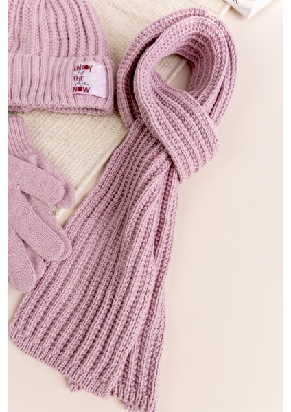 Ponponlu 9-15 Yaş Kız Çocuk Atkı Bere Eldiven Takımı fiyatları