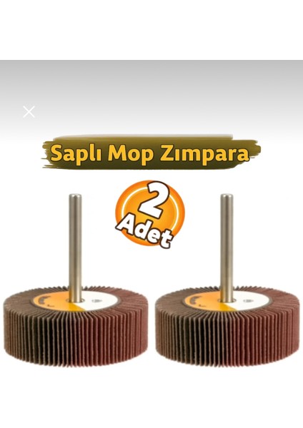 m Saplı Mop Zımpara Matkap Uyumlu 50-30 mm (2 Adet)
