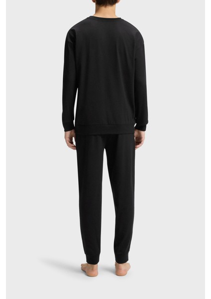 Pamuklu Regular Fit Uzun Kollu Logolu Pijama Takımı Erkek Pijama Takımı 50549188 001 modelleri