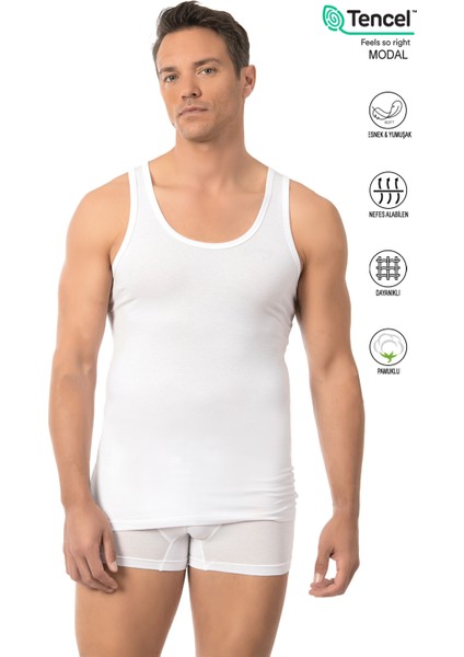 Özkan 10852 Erkek Premium Kumaş Pamuklu Modal Esnek Rahat Kalın Askılı Atlet indirimleri