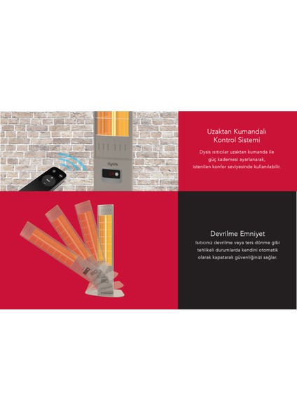 Single x Karbon Serisi IP65 Suya-Toza Dayanıklı 2300 W Bej Uzaktan Kumandalı Iç/dış Mekan Isıtıcı fırsatları