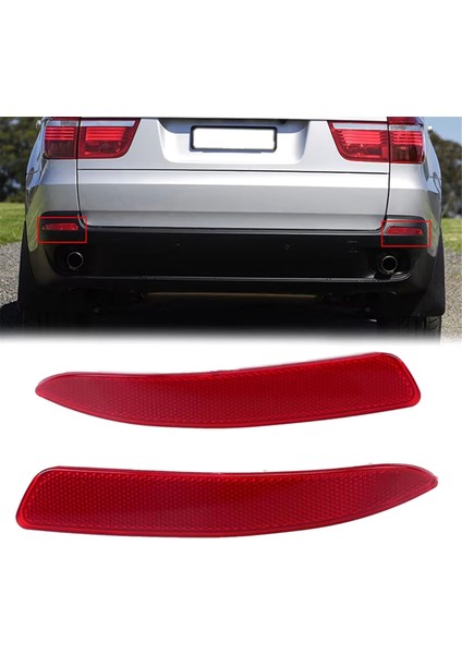 Araba Arka Tampon Reflektör Işığı Bmw E70 X5 2007-2013 63217158949 63217158950 (Yurt Dışından) modelleri