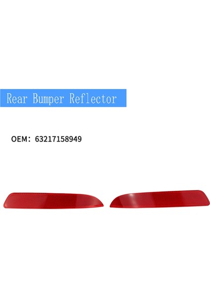 Araba Arka Tampon Reflektör Işığı Bmw E70 X5 2007-2013 63217158949 63217158950 (Yurt Dışından) fırsatları