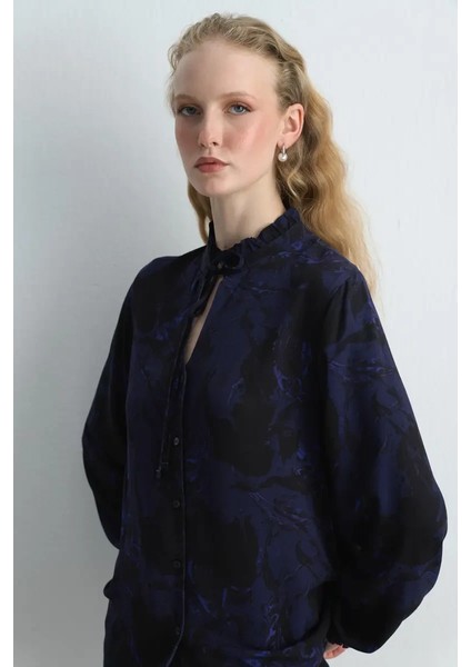 Anka Koleksiyonu Desenli Bluz - Lacivert fiyatları