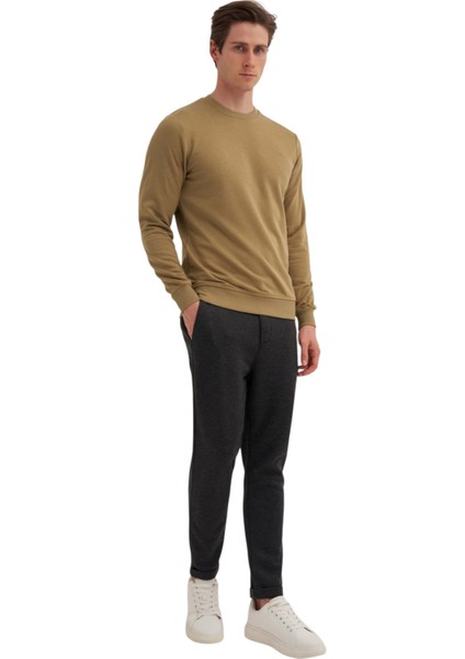 Erkek Yuvarlak Yaka Sweatshirt