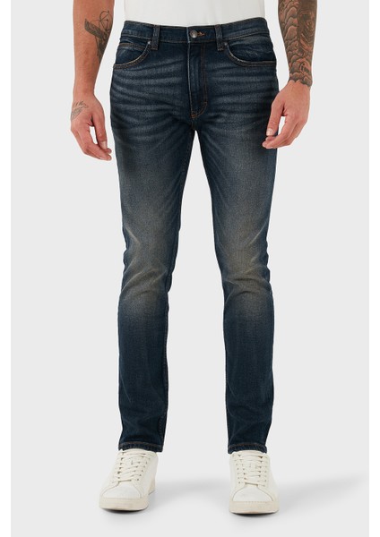 Streç Pamuklu Slim Fit Normal Bel Dar Paça Jeans Erkek Kot Pantolon 50547248 425