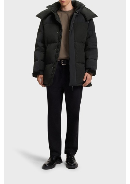 Kapitoneli Regular Fit Kapüşonlu Su Itici Mont Erkek Mont 50547890 001 fiyatları