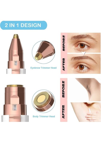 Şarjlı Yüz ve Kaş Epilatör, Tüy Alma ve Traş Makinesi Beyaz fırsatları