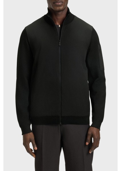 Yünlü Regular Fit Dik Yaka Fermuarlı Ceket Erkek Ceket 50541951 001