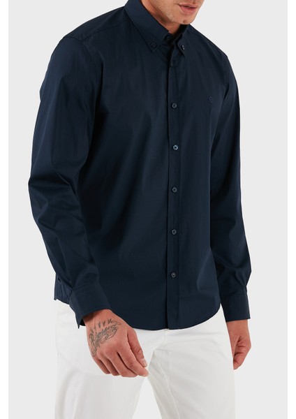 Pamuklu Slim Fit Düğmeli Yaka Uzun Kollu Gömlek Erkek Gömlek 50545227 404 fırsatları