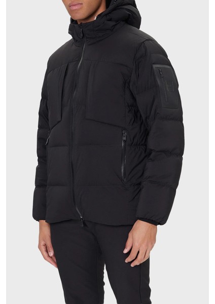 Green Su Itici Kapitoneli Regular Fit Kapüşonlu Yaka Astarlı Parka Erkek Parka 50543963 001