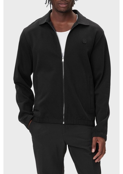 Pamuklu Regular Fit Ceket Yaka Logolu Fermuarlı Sweat Erkek Sweat 50556971 002