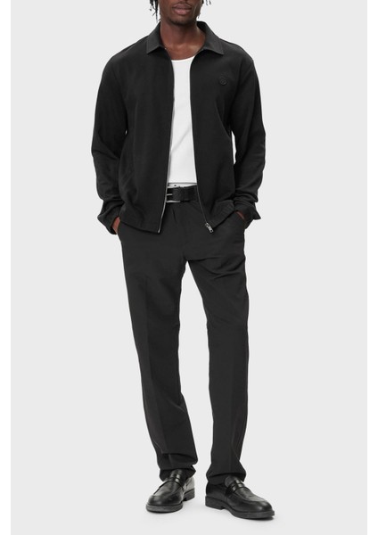 Pamuklu Regular Fit Ceket Yaka Logolu Fermuarlı Sweat Erkek Sweat 50556971 002 fiyatları