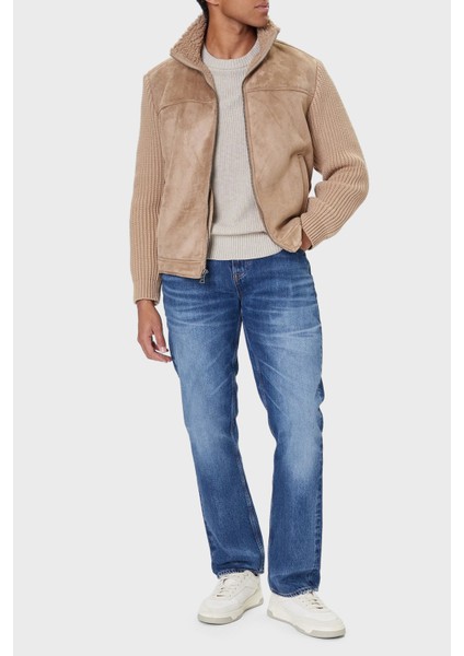 Ls Mn Suede Regular Fit Dik Yaka Örgü Detaylı Ceket M5BR79Z5570 Erkek Ceket M5BR79 Z5570 F13Q fiyatları
