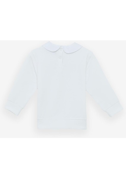 Bg Store Kız Bebek Beyaz Sweatshirt modelleri