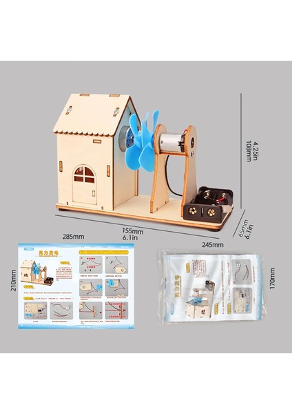 Rüzgar Gücüyle Enerji Üretme Rüzgar Türbini Güç Aktarımı Deney Seti Boya Seti Ile Demonte T-M234 modelleri