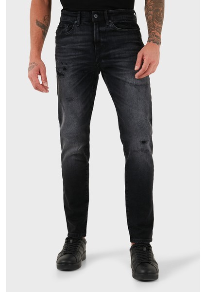 Streç Pamuklu Tapered Fit Normal Bel Düz Paça Jeans Erkek Kot Pantolon 50549506 002