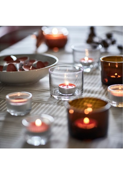 Kokulu Tealight Mum, Turuncu, 3.5 Saat, 12 Adet, Vanilya & Elma fiyatları