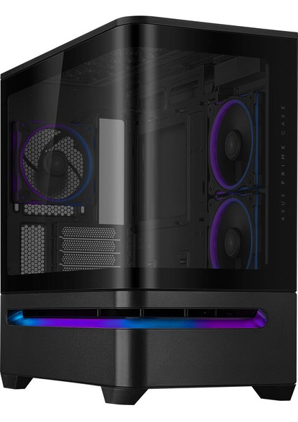 Prıme AP202 Tg Kompakt Matx Uyumlu, Kavisli Cam Paneli, 420MM Gpu Desteği ve Patentli Alt Slot Havalandırma Tasarımıyla Üst Düzey Hava Akışı