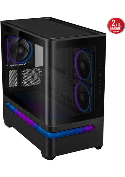 Prıme AP202 Tg Kompakt Matx Uyumlu, Kavisli Cam Paneli, 420MM Gpu Desteği ve Patentli Alt Slot Havalandırma Tasarımıyla Üst Düzey Hava Akışı fiyatları
