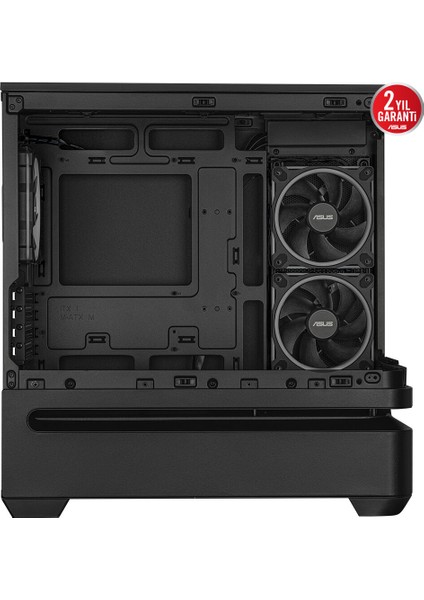 Prıme AP202 Tg Kompakt Matx Uyumlu, Kavisli Cam Paneli, 420MM Gpu Desteği ve Patentli Alt Slot Havalandırma Tasarımıyla Üst Düzey Hava Akışı