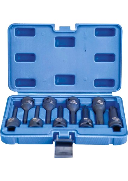 NCSETU12T 1/2" Uzun Torx Lokma Seti 9 Parça