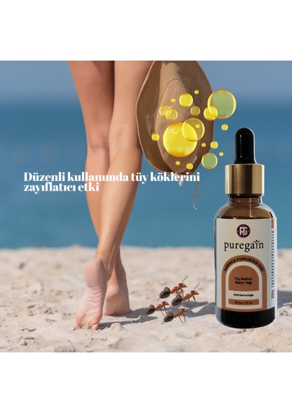 Doğal Tüy Azaltıcı Yağ 30 ml – Epilasyon Sonrası Cilt Bakımı modelleri