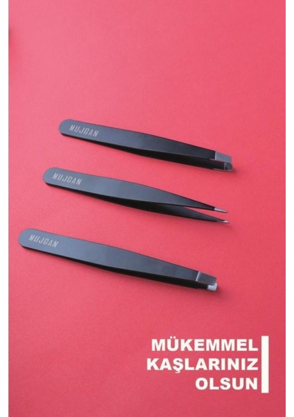 Şık 3'lü Siyah Deri Çantalı Cımbız Seti, Kaliteli ve Kullanışlı Tasarım indirimleri