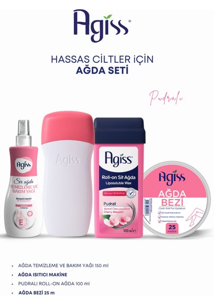 Isıtıcı Ağda Makinesi, Hassas Ciltler Için Ağda, Ağda Bezi ve Temizleme Yağı