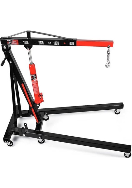 D12030001 1 Ton Katlanır Hidrolik Vinç - Motor Kaldırma Caraskalı