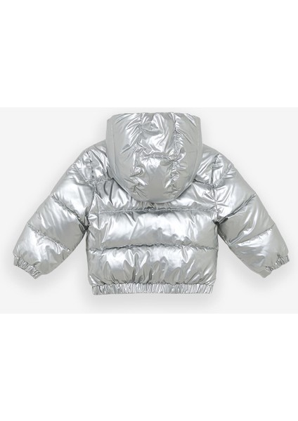 Bg Store Kız Bebek Gümüş Mont modelleri