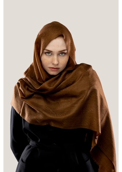 Sepia Acı Kahve Kaşmir Şal