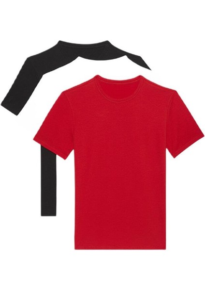 Erkek Yuvarlak Yaka Kısa Kollu T-Shirt 3’lü Paket LV00NB4185