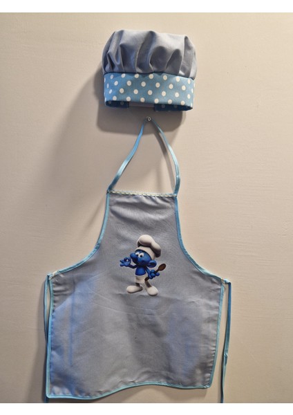 Erkek Çocuk Aşçı Önlük ve Şapka Takımı