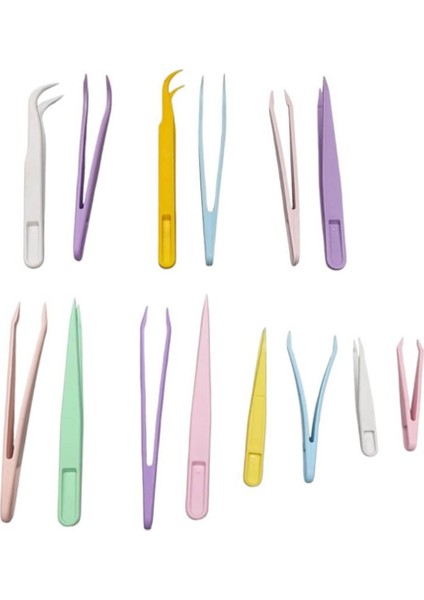 14'lü Plastik Cımbız Seti - Hassas Elektronik ve El Sanatları Tamir Cımbızı